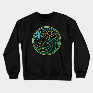 Wave in Summer Crewneck Sweatshirt